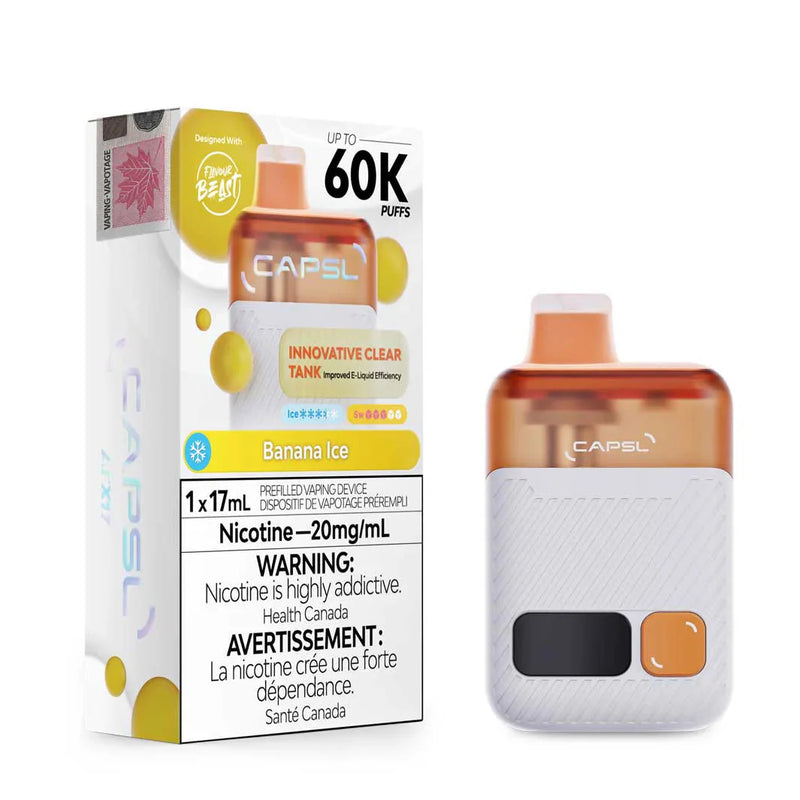 CAPSL 60K Disposable - Banana Ice 20mg