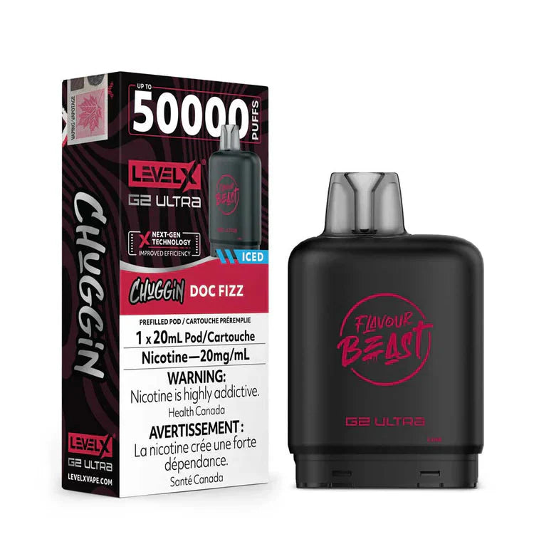 Level X Flavour Beast G2 Ultra - Chuggin' Doc Sparkle Iced 20mg
