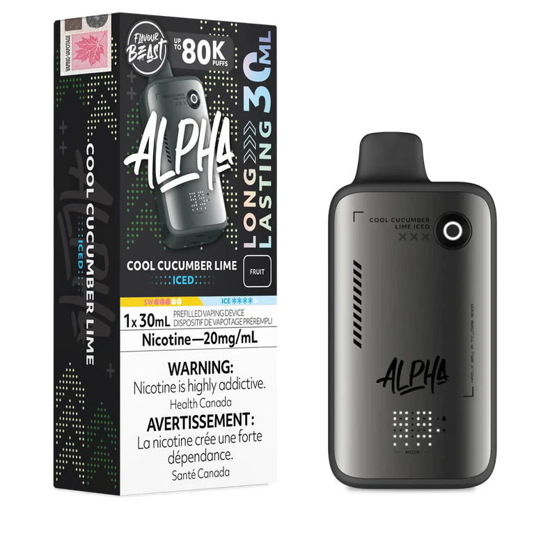 Flavour Beast Alpha 80K Disposable - Cool Cucumber Lime Iced 20mg