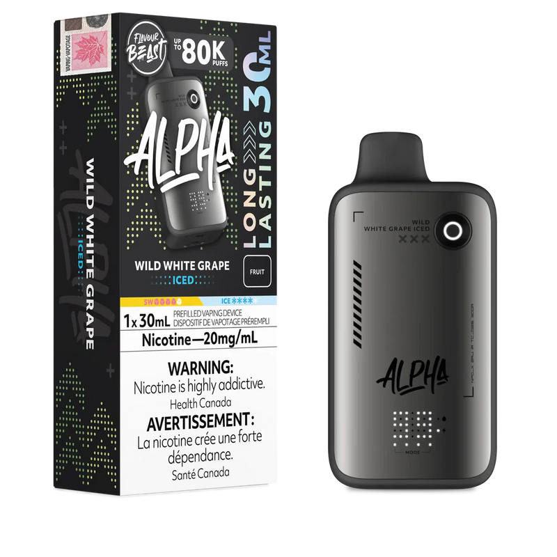Flavour Beast Alpha 80K Disposable - Wild White Grape Iced 20mg