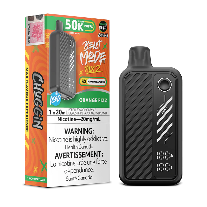 Flavour Beast Beast Mode Max 2 Disposable - Chuggin' Orange Sparkle 20mg