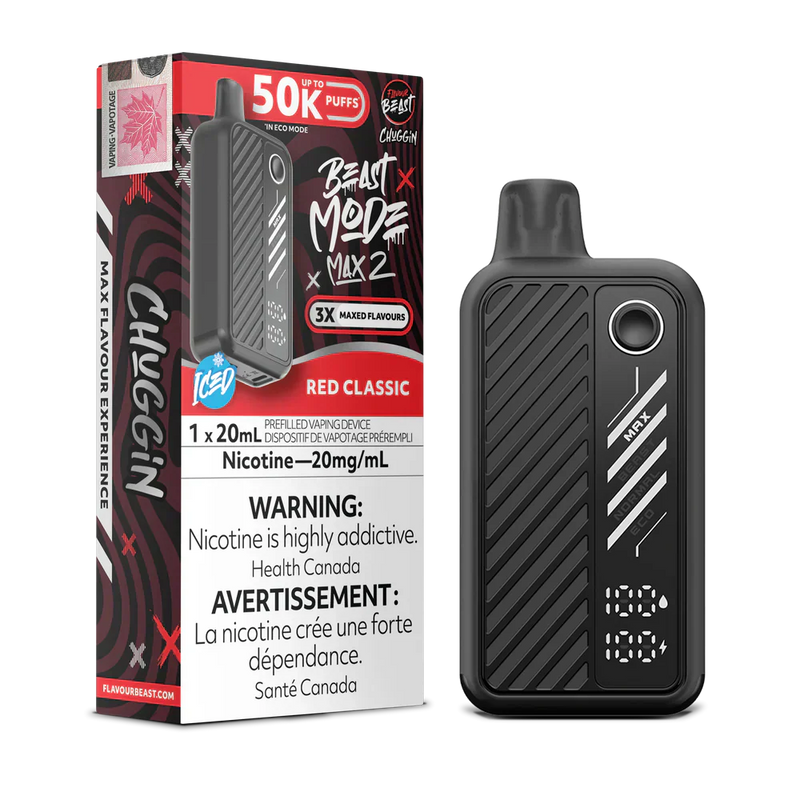 Flavour Beast Beast Mode Max 2 Disposable - Chuggin' Red Classic 20mg