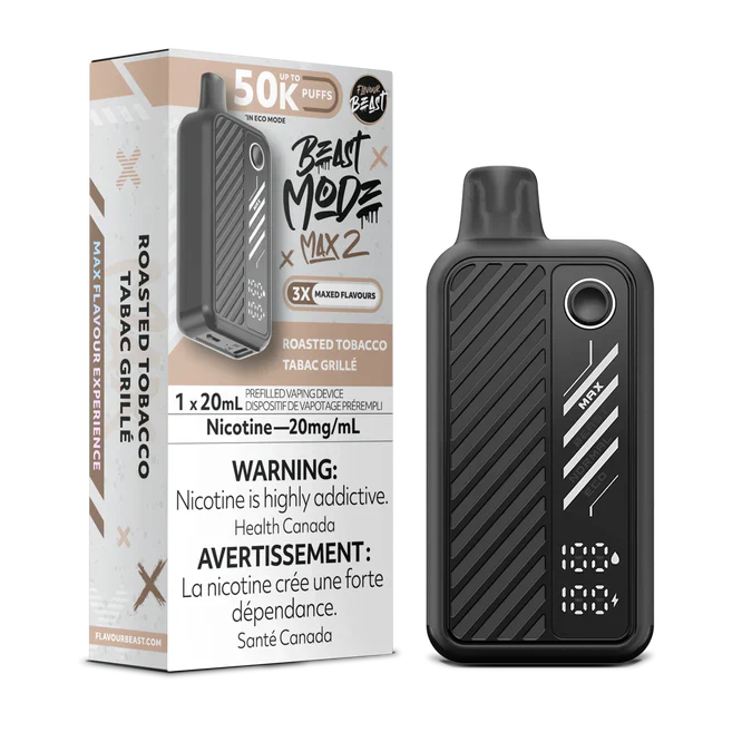 Flavour Beast Beast Mode Max 2 Disposable - Roasted Tobacco 20mg