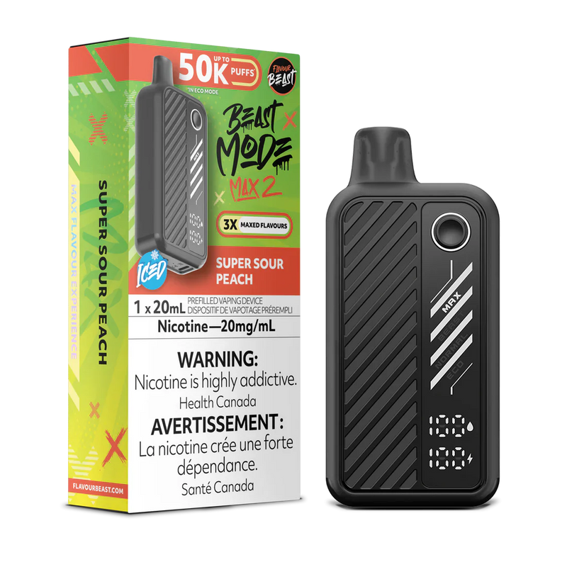 Flavour Beast Beast Mode Max 2 Disposable - Super Sour Peach 20mg