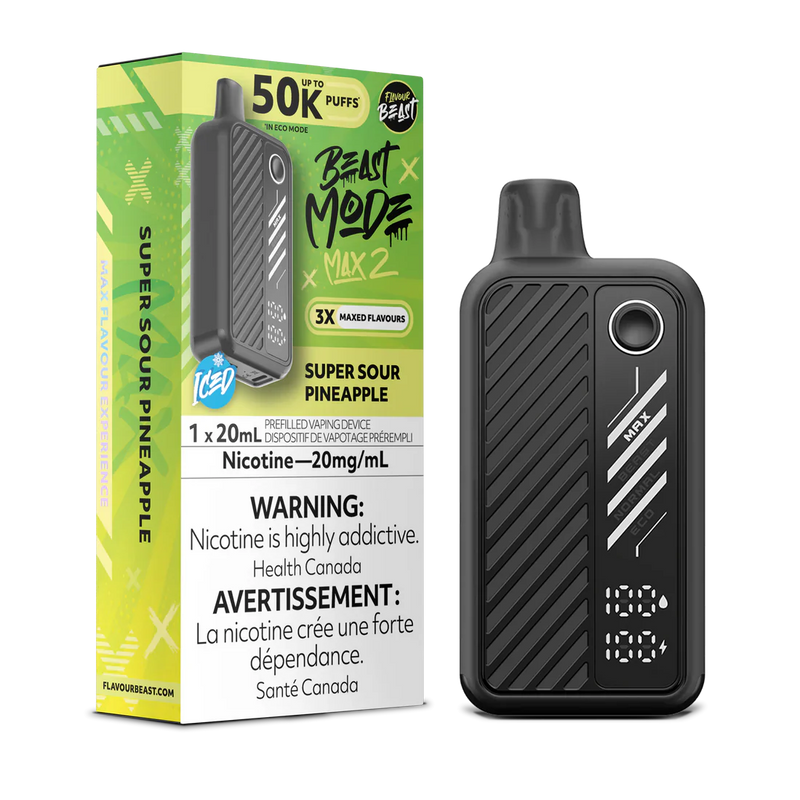 Flavour Beast Beast Mode Max 2 Disposable - Super Sour Pineapple 20mg