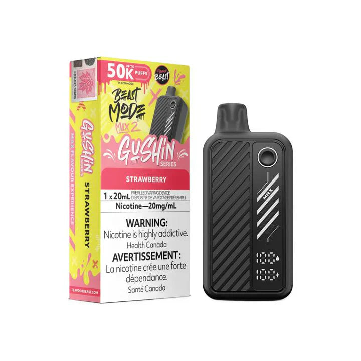 Flavour Beast Beast Mode Max 2 Disposable - Gushin' Strawberry 20mg
