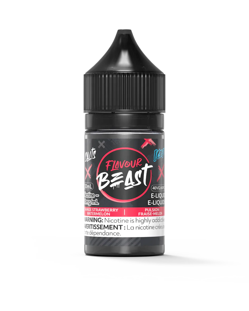 Flavour Beast Salt - Savage Strawberry Watermelon Iced 30ml