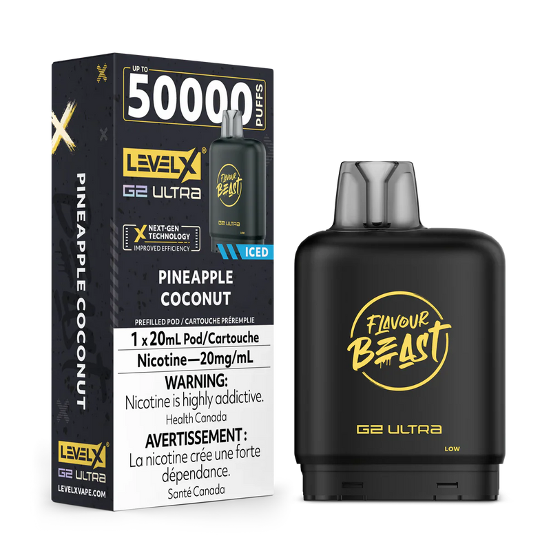 Level X Flavour Beast G2 Ultra - Pineapple Coconut Iced 20mg