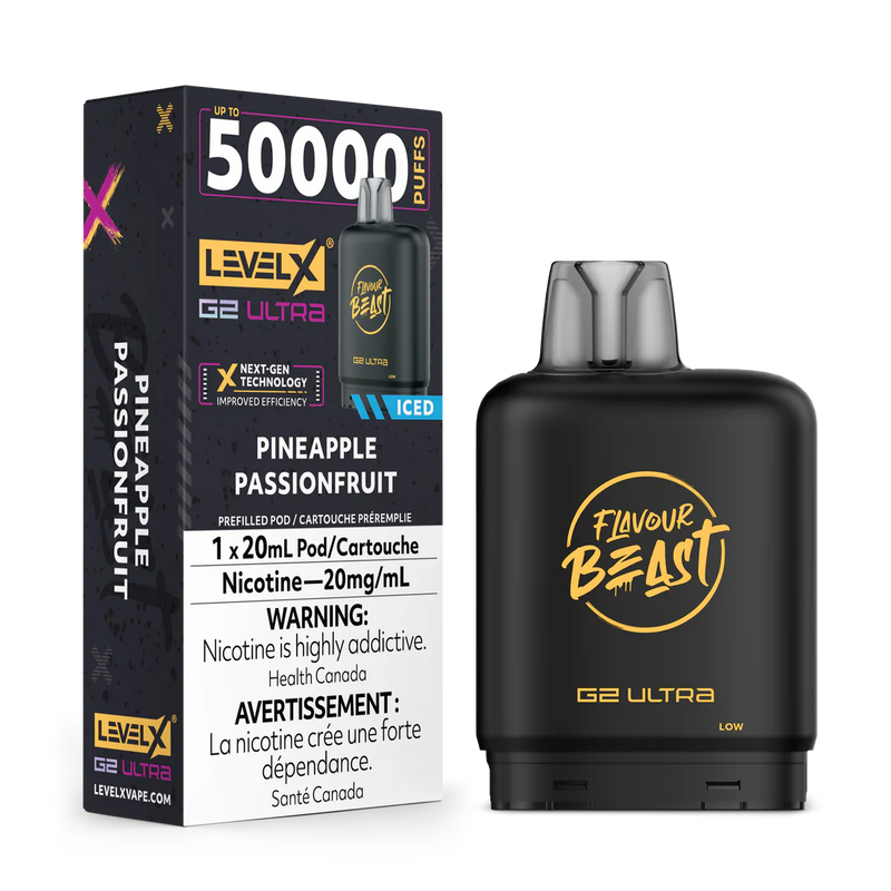 Level X Flavour Beast G2 Ultra - Pineapple Passionfruit Iced 20mg