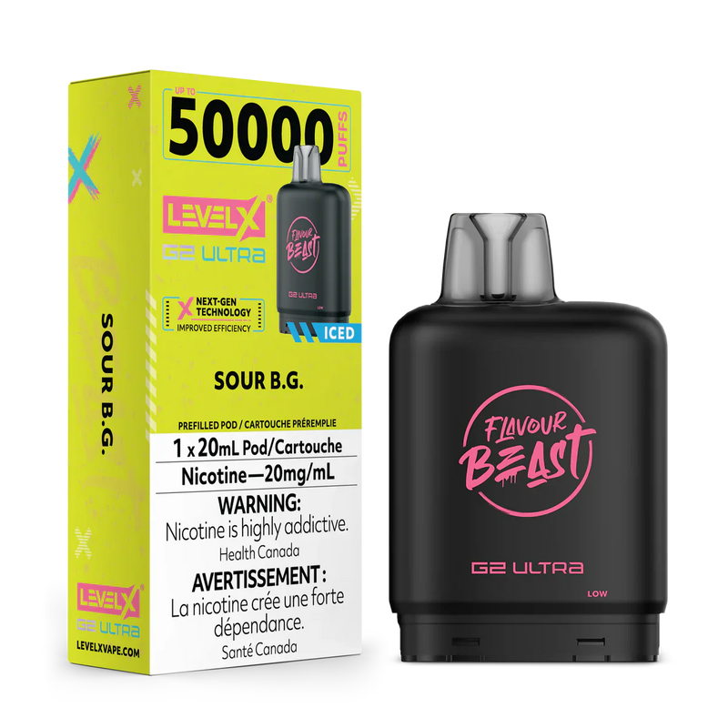 Level X Flavour Beast G2 Ultra - Sour B.G. Iced 20mg