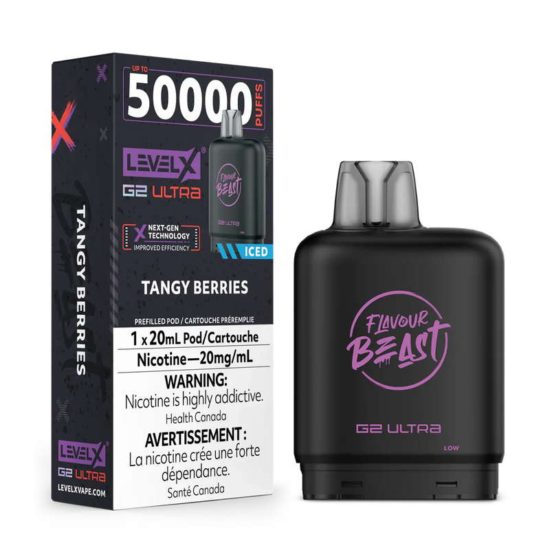 Level X Flavour Beast G2 Ultra - Tangy Berries Iced 20mg