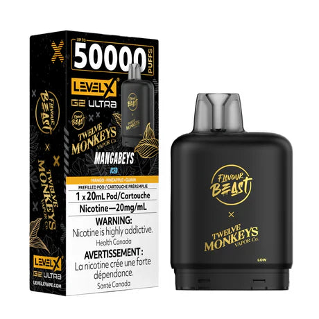 Level X Flavour Beast G2 Ultra - Mangabeys Iced 20mg