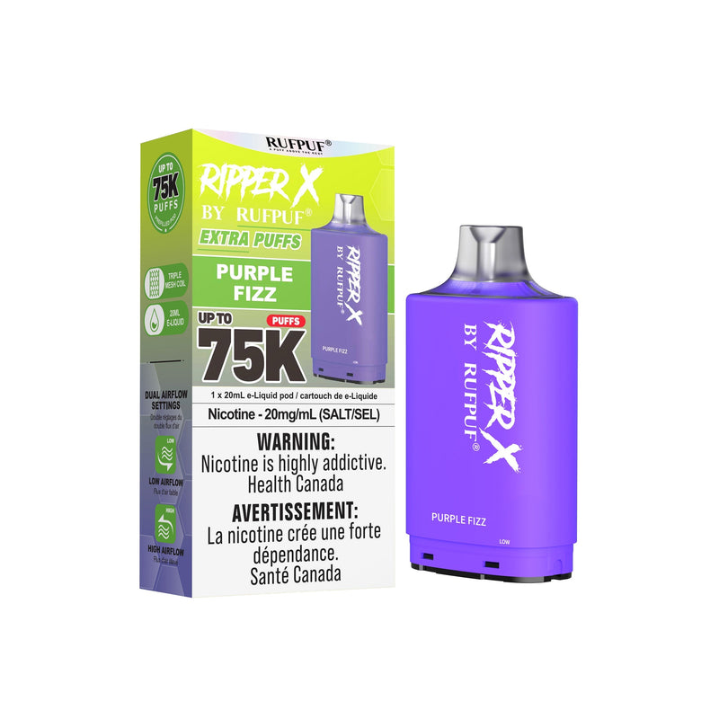 RIPPER X by RUFPUF 75K Pod - Purple Sparkle 20mg