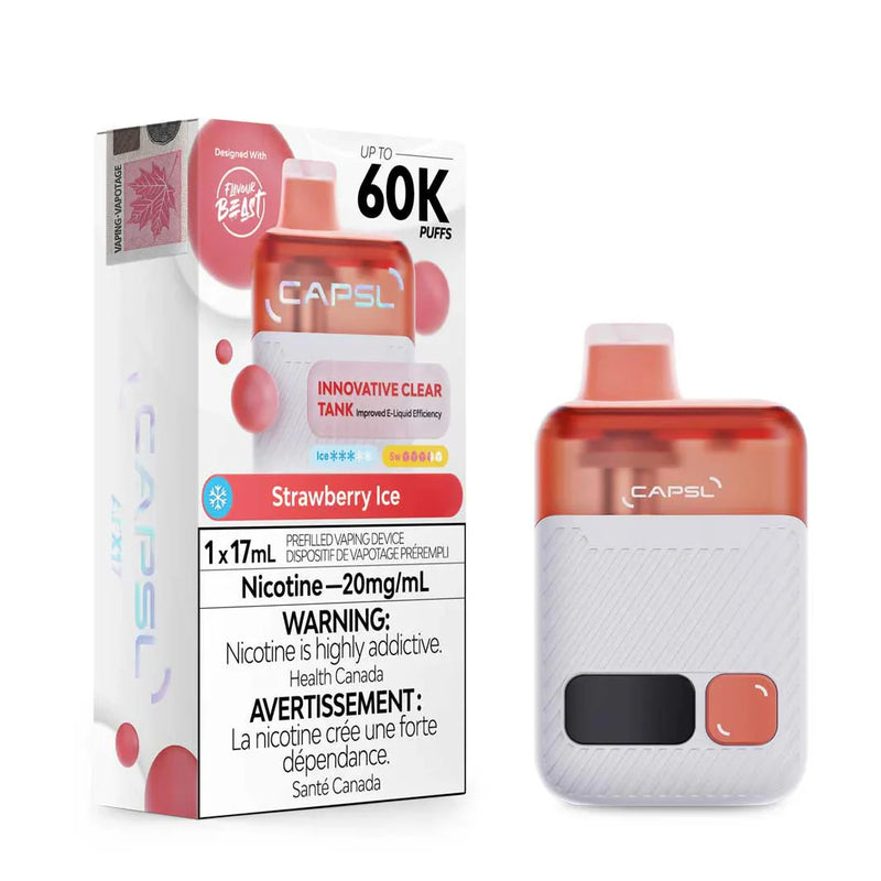 CAPSL 60K Disposable - Strawberry Ice 20mg