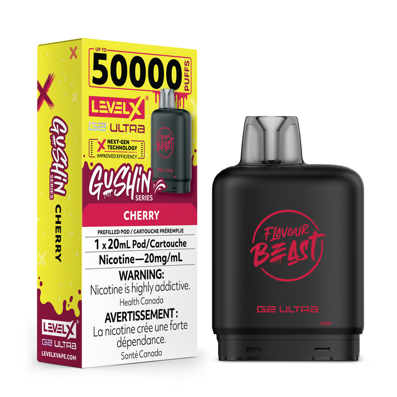 Level X Flavour Beast G2 Ultra - Gushin' Cherry 20mg