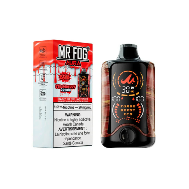 Mr. Fog Aura 60K Disposable - Strawberry Dream 20mg