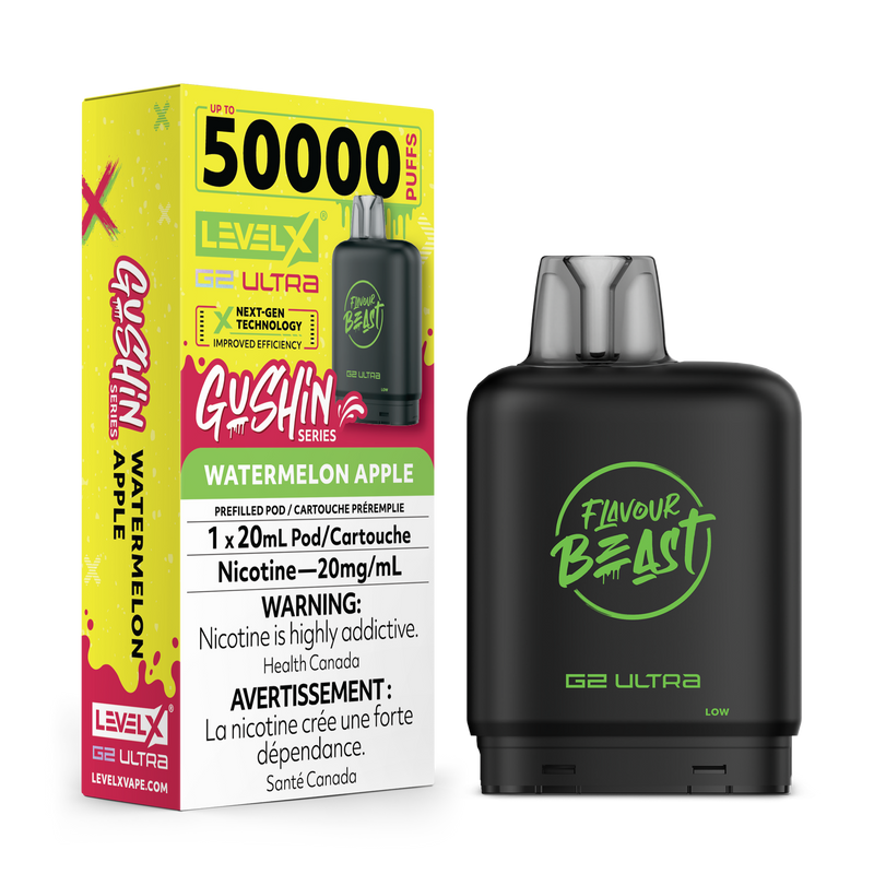 Level X Flavour Beast G2 Ultra - Gushin' Watermelon Apple 20mg